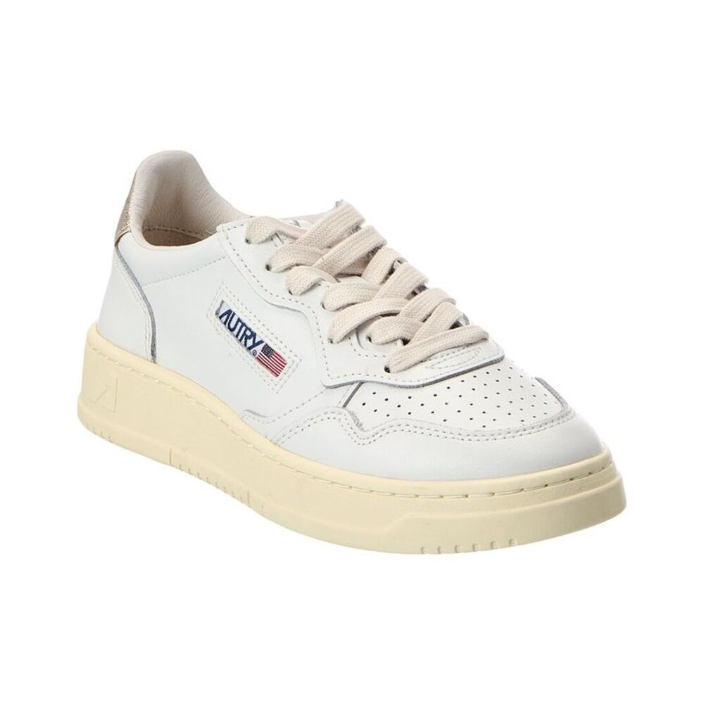 Autry Medalist Leather Sneaker, White